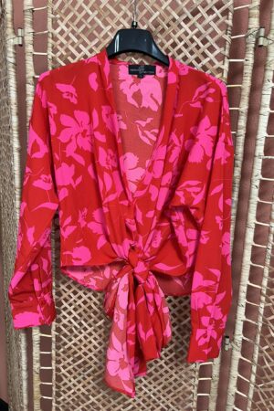 Blouse "Mirthe" - Rood/Roze