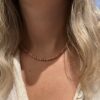 Ketting kraaltjes - Roze/goud - Afbeelding 2