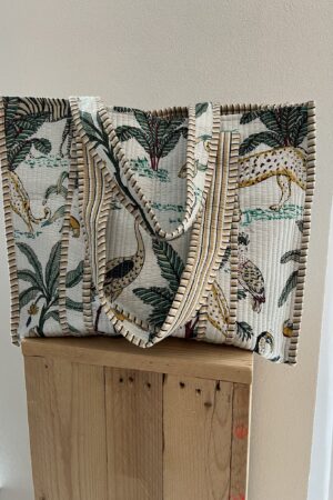 Tote bag 'Veerle' - Wit