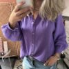 Blouse 'Floor' - Paars - Afbeelding 2