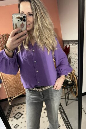 Blouse 'Floor' - Paars