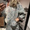 Jasje 'Kimono' - Blauw/Roze bloem - Afbeelding 2