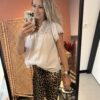 Blouse 'Gehaakt' - Beige - Afbeelding 2