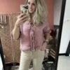 Strikvestje - Paars/Blauw/Roze/Beige - Afbeelding 7