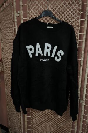 Sweater 'Paris' - Zwart