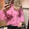 Trui 'Hartjes' - Roze - Afbeelding 3