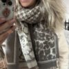 Sjaal - Taupe/Beige/Grijs - Afbeelding 2