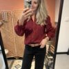 Blouse Mae - Bordeaux