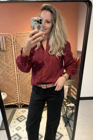 Blouse Mae - Bordeaux