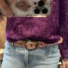 Blouse 'Fluffy bloem' - Paars - Afbeelding 7