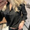 Blouse Mae - Zwart - Afbeelding 4