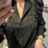 Blouse Mae - Zwart - Afbeelding 3