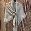 Omslag sjaal - Beige en zwart