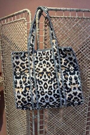 Quilt Shopper Bag - Panter
