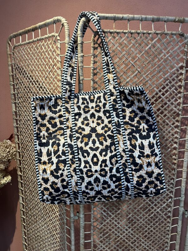 Quilt Shopper Bag - Panter