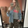 Spijkerblouse (oversized) - Licht blauw - Afbeelding 2