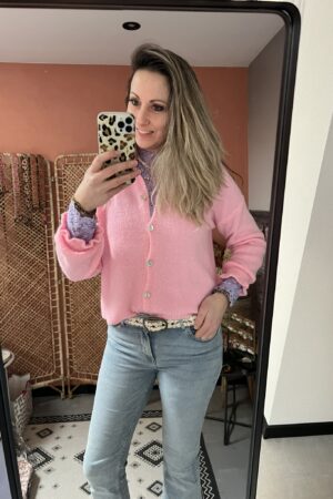 Vestje 'Ruffle' - Licht roze