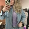 Spijkerblouse (oversized) - Licht blauw - Afbeelding 4