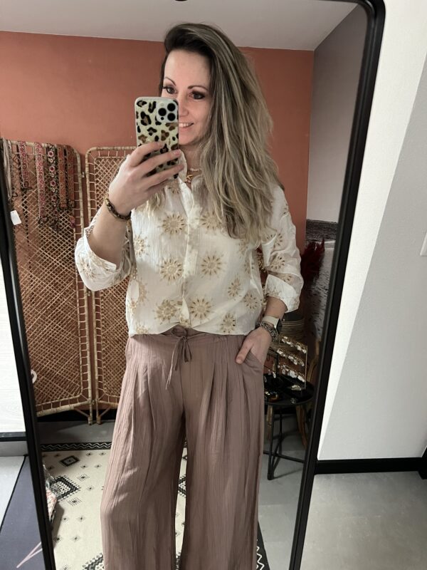 Broek 'Suus' - Taupe