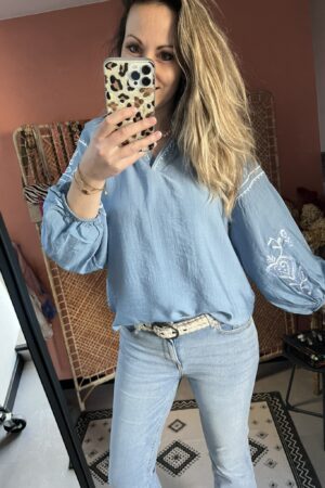 Blouse 'Juna' - Blauw