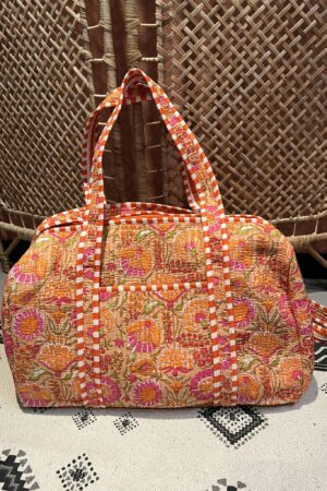 Weekend/Sporttas - Oranje bloem