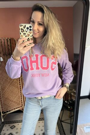 Soho Sweater - Lila/Roze