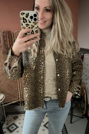 Spijkerblouse - Panter