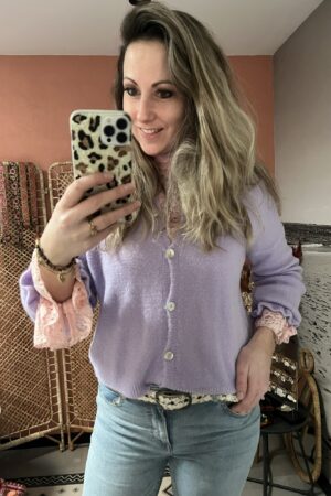 Vestje 'Ruffle' - Lila