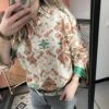 Blouse 'Vera' - Multicolour/Groen OUTLET