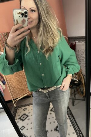 Blouse 'Floor' - Groen