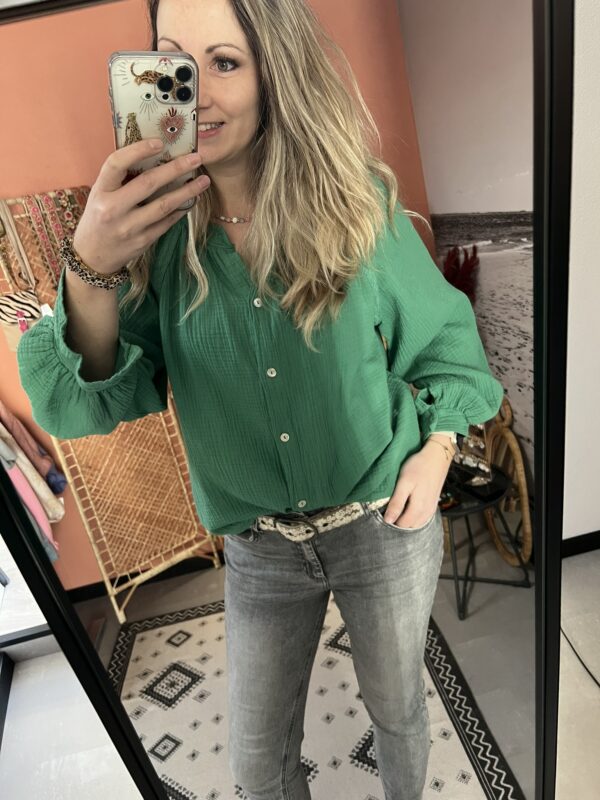 Blouse 'Floor' - Groen