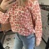 Set Blouse + Broekrokje! Panter Roze/Taupe - Afbeelding 2