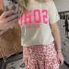 Set Blouse + Broekrokje! Panter Roze/Taupe - Afbeelding 6