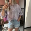 Jeansshort - Lichtblauw stretch - Afbeelding 3