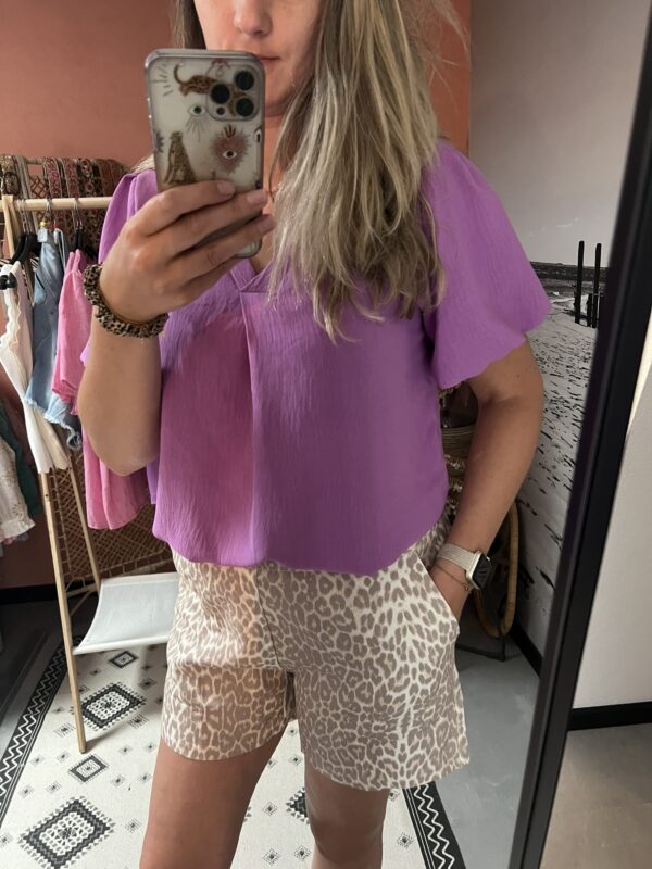 Top/Blouse 'Lola' - Paars - Afbeelding 5