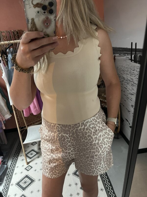 Top 'Wave' - Beige of Wit - Afbeelding 3