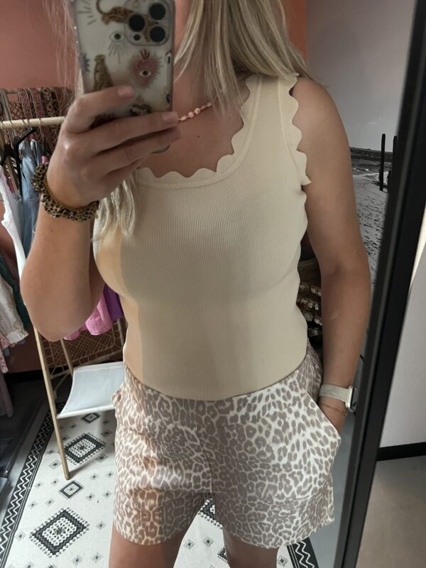 Top 'Wave' - Beige of Wit