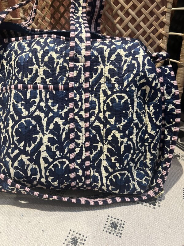 Weekend / sporttas - Blauw/Beige print - Afbeelding 2