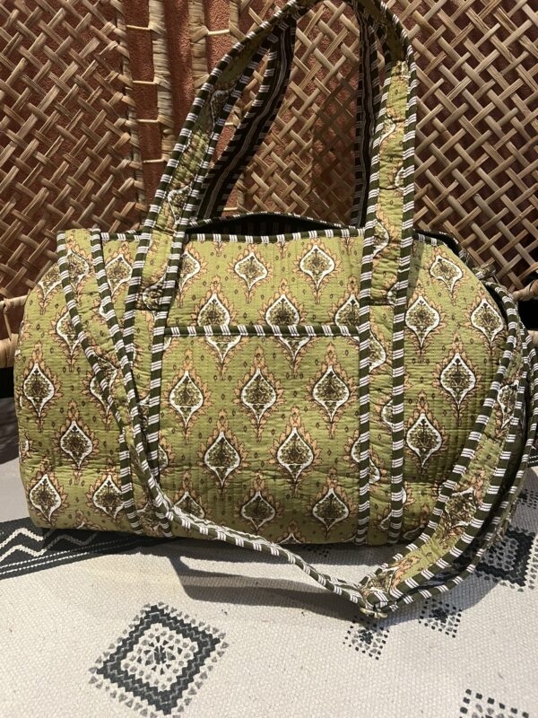 Weekend / sporttas - Groen/Army/Beige