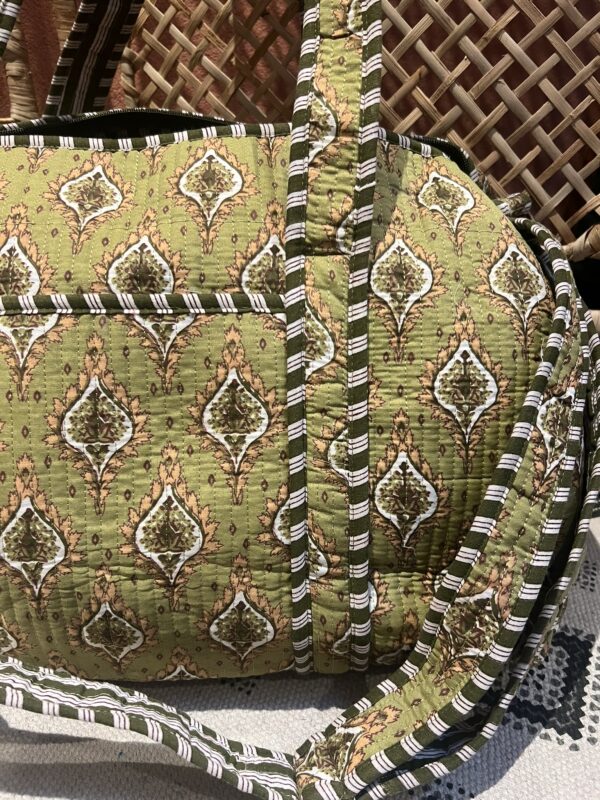 Weekend / sporttas - Groen/Army/Beige - Afbeelding 2