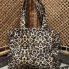 Quilt shopper bag - Panter ruffle