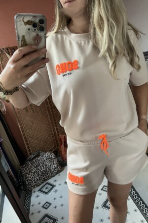 Soho setje T-shirt + Short - Beige