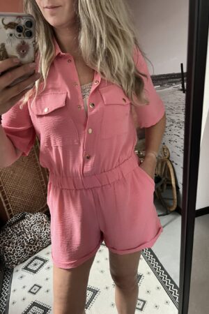 Playsuit - Coral/Roze