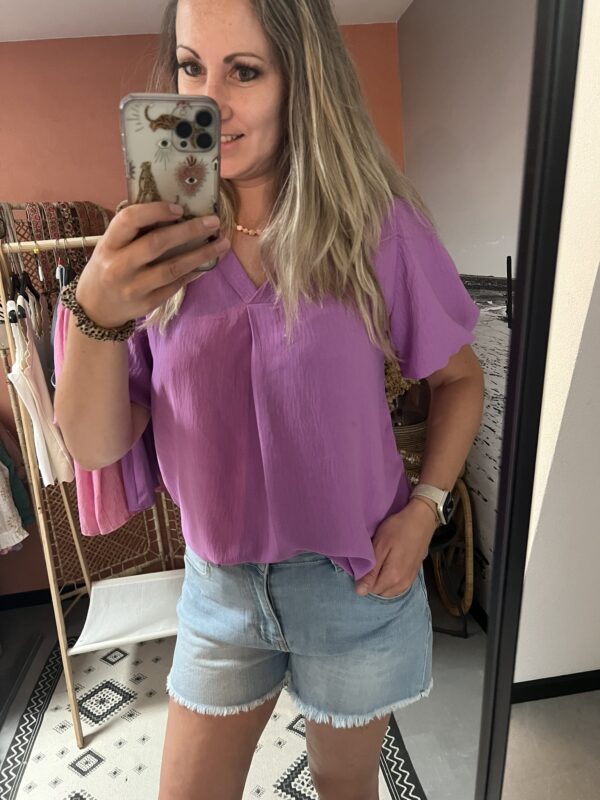 Top/Blouse 'Lola' - Paars - Afbeelding 2