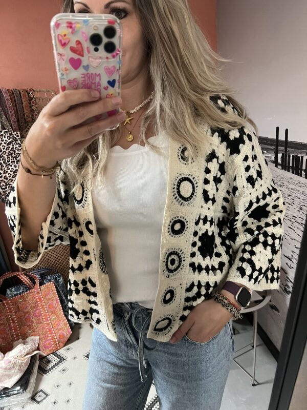 Vestje 'Boho' - Blauw/Beige - Afbeelding 5