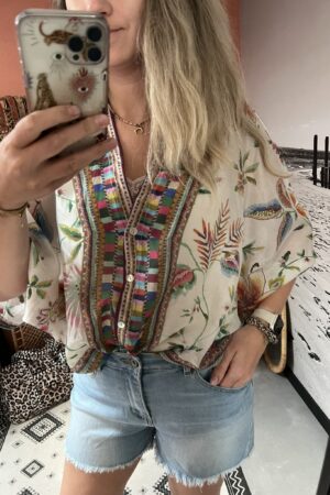 Blouse 'Flower' - Multicolour