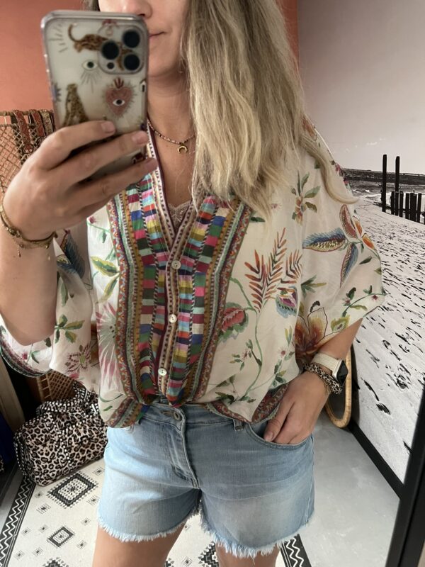 Blouse 'Flower' - Multicolour
