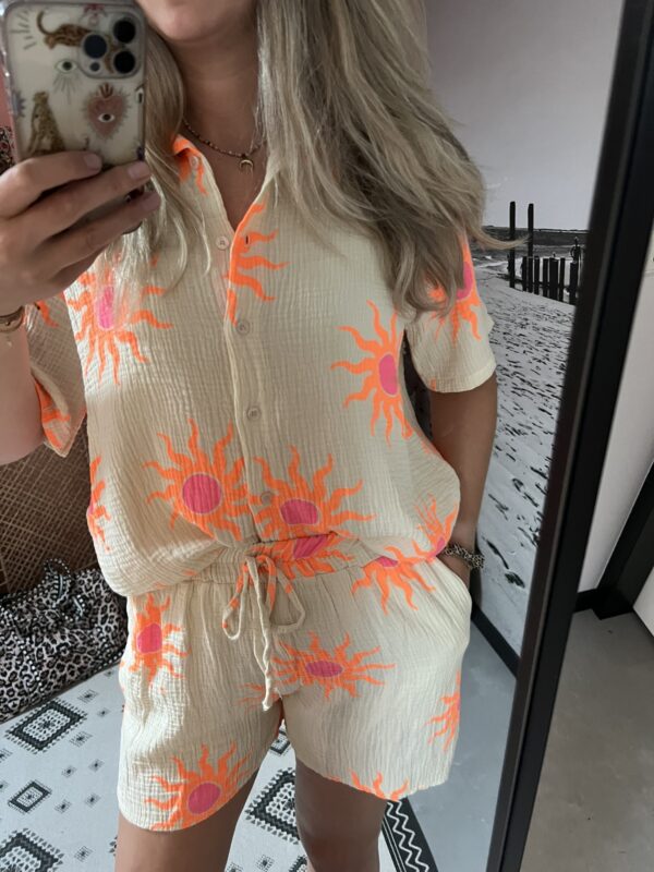 Set 'Zonnetje' - Beige/Roze/Oranje