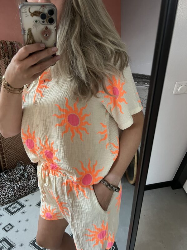 Set 'Zonnetje' - Beige/Roze/Oranje