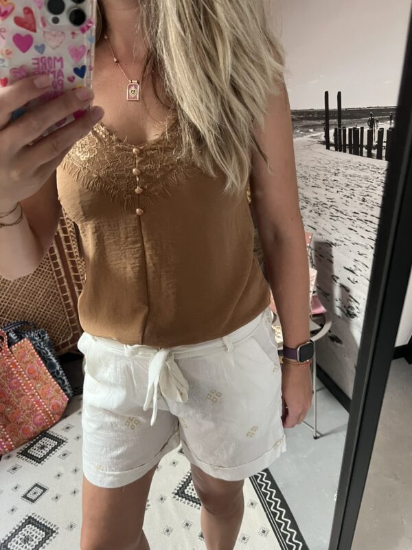 Top 'Holiday' - Taupe - Afbeelding 3